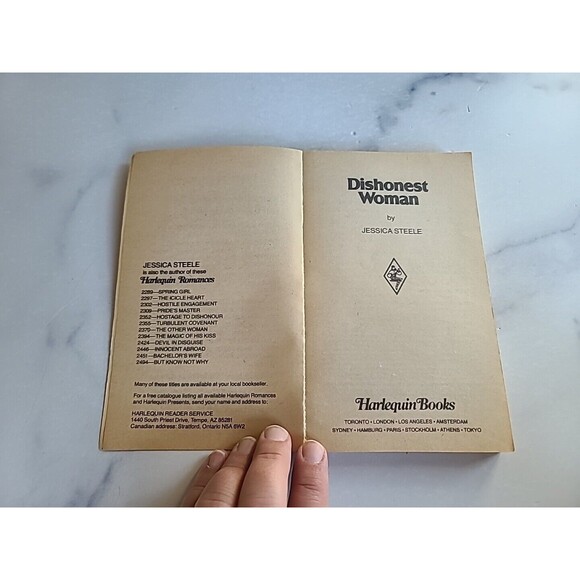 Dishonest Woman by Jessica Steele (1982, Trade Paperback) - Picture 3 of 10